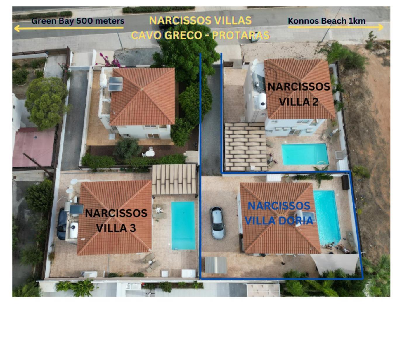 Narcissos Villa Doria Protaras Extérieur photo